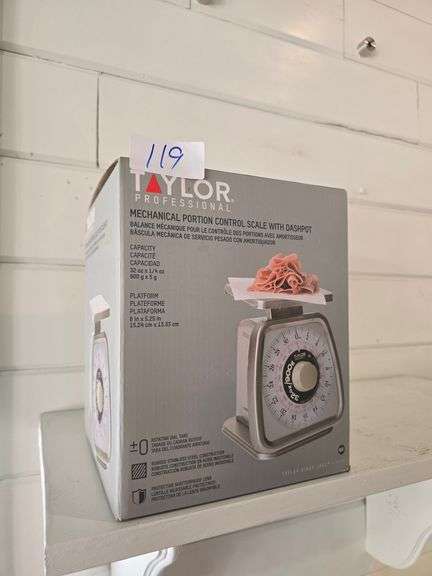 TAYLOR PROFESSIONAL MECHANICAL PORTION CONTROL SCALE WITH DASHPOT 32OZ x 1/4OZ