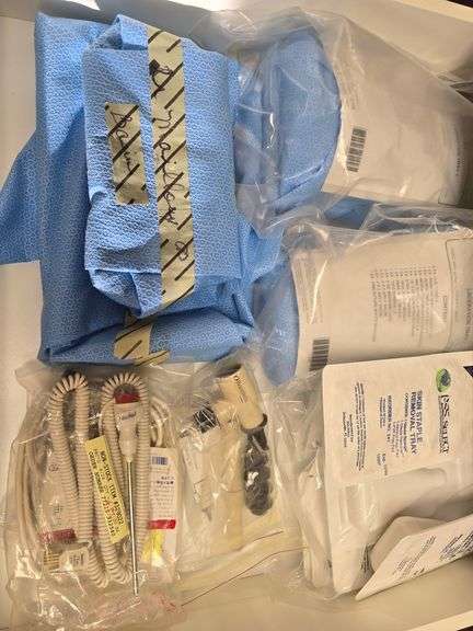MEDICAL SUPPLIES INCLUDING DEROYAL SURGICAL 50-1515.8 LACERATION TRAY; PSS SELECT SKIN STAPLE REMOVAL TRAY ; WELCH ALLYN RECTAL PROBE 329022 ; CONMED HYFRECATOR HANDPIECE 711-SW ECT