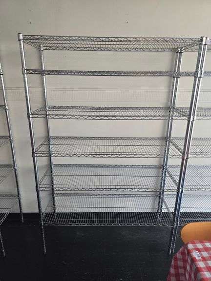 HDX STAINLESS STEEL 6-TIER SHELVING UNIT 4'x18"x6'