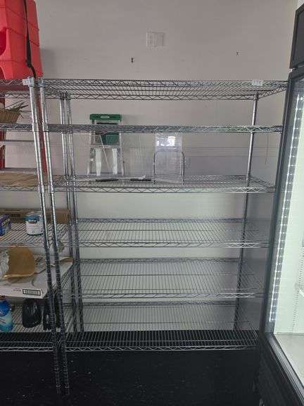 HDX STAINLESS STEEL 6-TIER SHELVING UNIT 4'x18"x6'