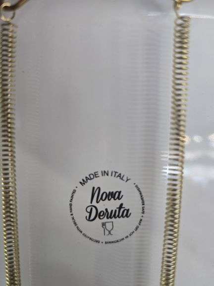 NOVA DERUTA HAND PAINTED WALL HANGING PLATE MADE IN ITALY