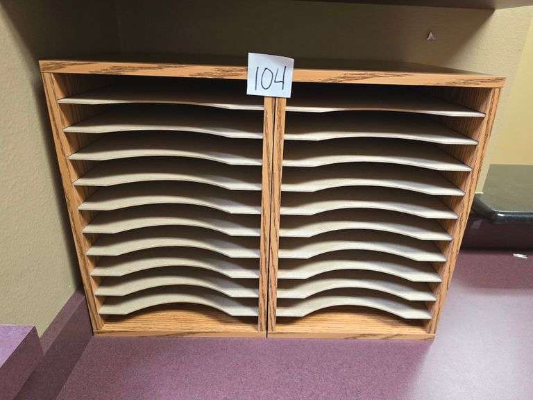 11-SLOT PAPER ORGANIZER 21.5"x12"x16"