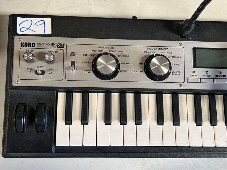 KORG MICRO KORG SYNTHESIZER / VOCODER XL MODEL MKXL WITH POWER CABLE INCLD.