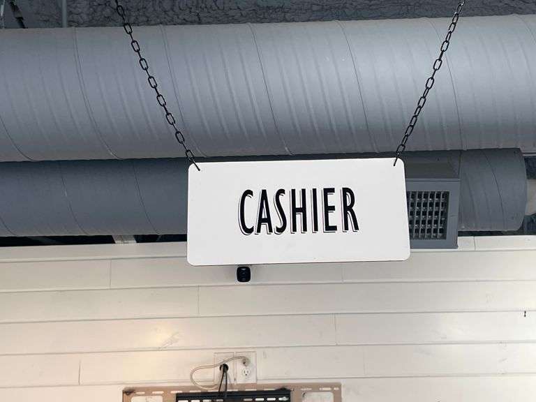 STORE SIGNS INCLUDING LED OPEN SIGNS HANDING METAL SIGNS ECT