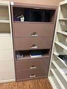 HON 10277 09 METAL CABINET WITH 6-DROP DOWN DOORS APROX 14"x36"x6'3"