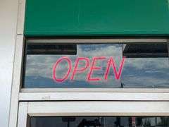 STORE SIGNS INCLUDING LED OPEN SIGNS HANDING METAL SIGNS ECT