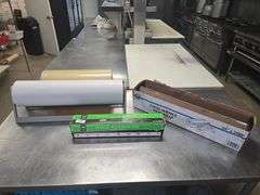 FOOD SERVICE ROLLS INCLUDING 18" ALUMINUM FOIL , 24" FILM WRAP , 24" CARDBOARD PAPER ROLL AND 18" PLASTIC WRAP