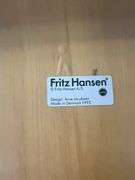 FRITZ HANSEN VINTAGE WOOD AND METAL CHAIRS DESIGN: ANNE JACOBSEN MADE IN DENMARK 1995