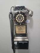 CROSLEY RETRO STYLE STAINLESS WALL MOUNTED PHONE *BUYER RESPONSIBLE FOR REMOVAL FROM WALL
