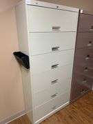 HON DFRK77 METAL CABINET WITH 6-DROP DOWN DOORS APROX14"x36"x6'3"