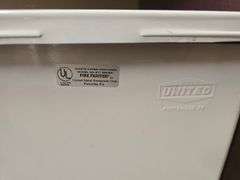 UNITED FIREFIGHTER ST7 SERIES METAL TRASH BIN WITH FOOT PEDAL APROX 13"x1'x18"H