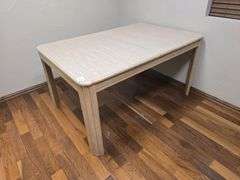 SOLID WOOD TABLE APROX 38"x58"x30"