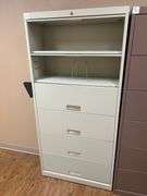 HON DFRK77 METAL CABINET WITH 6-DROP DOWN DOORS APROX14"x36"x6'3"
