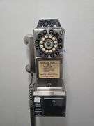 CROSLEY RETRO STYLE STAINLESS WALL MOUNTED PHONE *BUYER RESPONSIBLE FOR REMOVAL FROM WALL