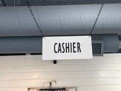 STORE SIGNS INCLUDING LED OPEN SIGNS HANDING METAL SIGNS ECT