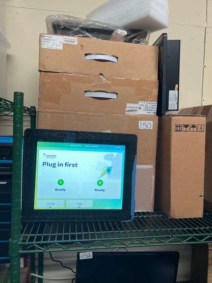 BIO-DISPLAY GEST150AU-SC01-OT-R  REV.B COMPUTER SCREEN WITH WINDOWS AND INTEL INSTALLED IN EACH ORIGINALLY USED FOR TESLA CHARGING STATION SO EACH HAS SOFTWARE INCLD.