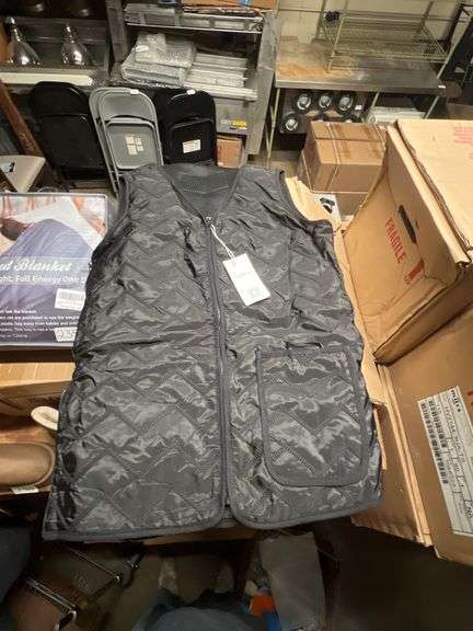 COOLING STYLE BLACK ONE SIZE FITS MOST HEATED VEST POWERED BY USB POWER BANK(not incld) ALL NEW