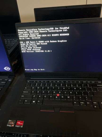 LENOVO THINKPAD E14 LAPTOP WITH AMD RYZEN 4000 SERIES 5 AND RADEON GRAPHICS, MOST POWER ON NO MEMORY