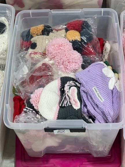 BRAND NEW HANDCRAFTED CROCHET & KNIT WINTER HATS FEATURING CHARMING DESIGNS. INFANT & CHILD SIZES INCLUDED. $28–$40 RETAIL VALUE EACH.