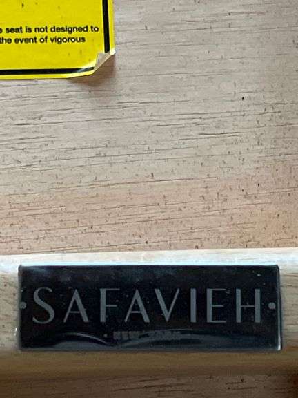 SAFAVIEH NEW YORK HOME LUCCA RETRO NATURAL WOOD DINING CHAIR APROX 17"x34"H RETAIL $71 EA.