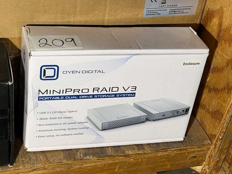 OYEN DIGITAL MINI PRO RAID V3 PORTABLE DUAL DRIVE STORAGE SYSTEM ENCLOSURE