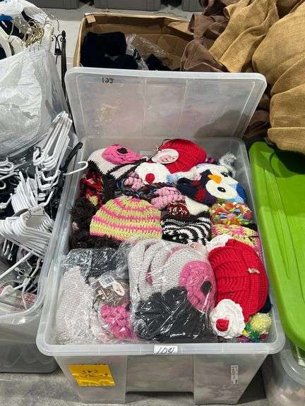 BRAND NEW HANDCRAFTED CROCHET & KNIT WINTER HATS FEATURING CHARMING DESIGNS. INFANT & CHILD SIZES INCLUDED. $28–$40 RETAIL VALUE EACH.