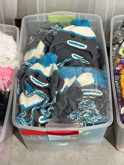 BRAND NEW HANDCRAFTED CROCHET SOCK MONKEY HATS FOR SMALL CHILDREN