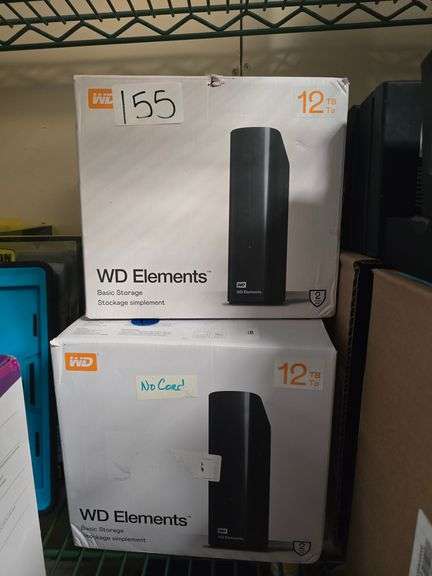 WD ELEMENTS BASIC STORAGE 12TB EXTERNAL HARD DRIVE