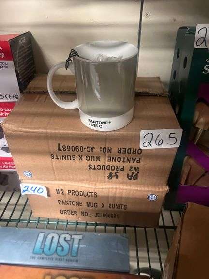 PANTONE CERAMIC MUG IN 7535C COLOR WITH 6 PER CASE