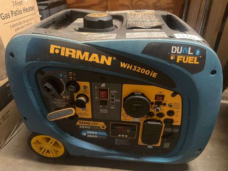 FIRMAN WH3200iE DUEL FUEL GENERATOR 3200/2900W GAS AND 2900/2600W PROPANE