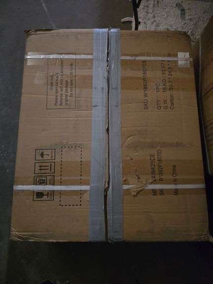 WHITE 24" UNDERMOUNT SINGLE FAUCET BATHROOM SINK MODEL 24IN425CE SKU: W1882P180703