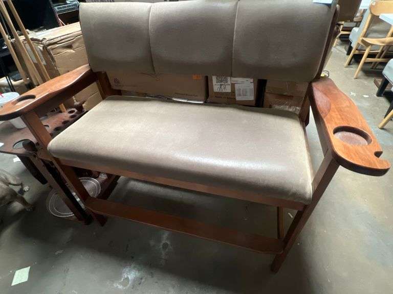 AMERICAN HERITAGE SPECTATOR POOL BENCH APROX 50"x23"x46"