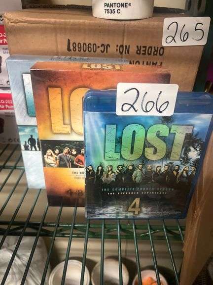 LOST COMPLETE DVD SETS INCLUDING SEASON 1, SEASON 2 AND BLU-RAY SEASON 4