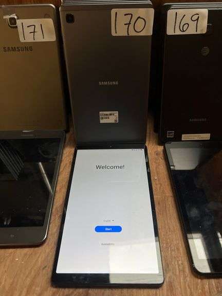 SAMSUNG GALAXY TAB A ANDROID TABLETS SM-T227U MOST TESTED AND POWER ON BUT SOME PASSWORD PROTECTED