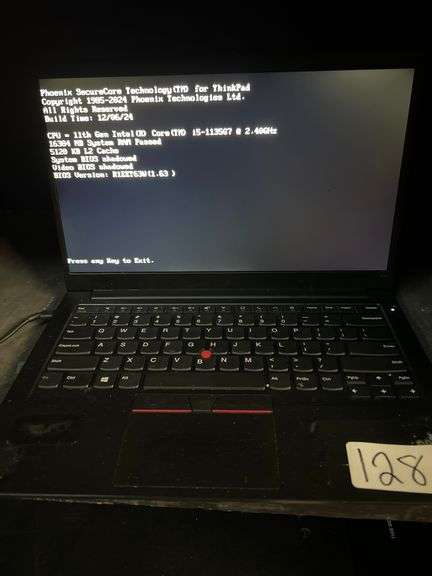LENOVO THINKPAD E14 LAPTOP WITH AMD RYZEN AND RADEON GRAPHICS, POWERS ON NO MEMORY