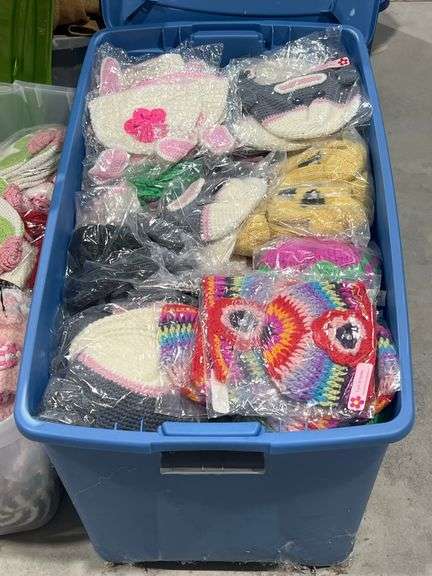 BRAND NEW HANDCRAFTED CROCHET & KNIT WINTER HATS FEATURING CHARMING DESIGNS. INFANT & CHILD SIZES INCLUDED. $28–$40 RETAIL VALUE EACH.