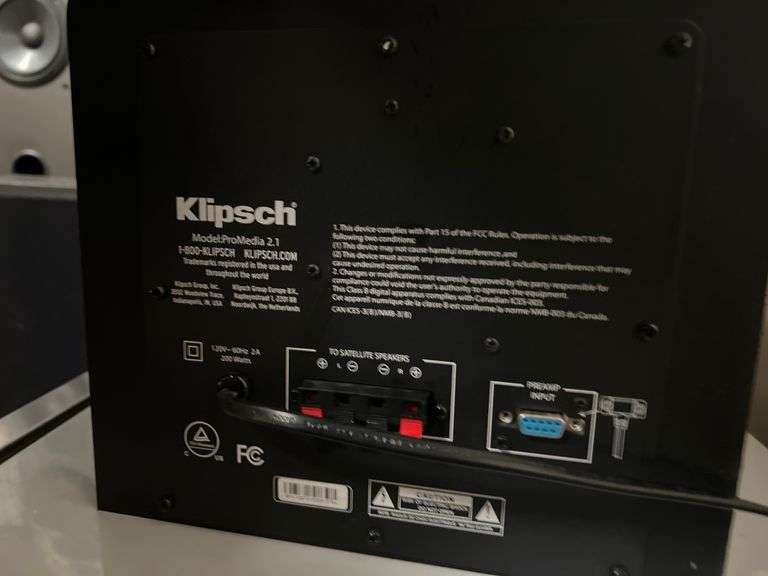 KLIPSCH THX PROMEDIA 2.1 SUBWOOFER 200W