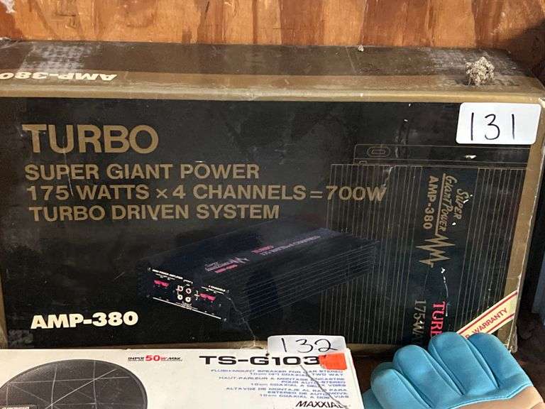 TURBO SUPER GIANT POWER 175W x 4 CHANNEL 700W TURBO DRIVEN AMP SYSTEM