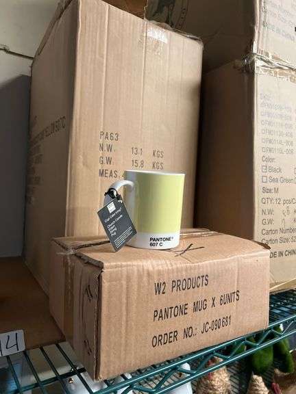 PANTONE CERAMIC MUG IN CUPCAKE YELLOW 607C WITH 6 PER CASE