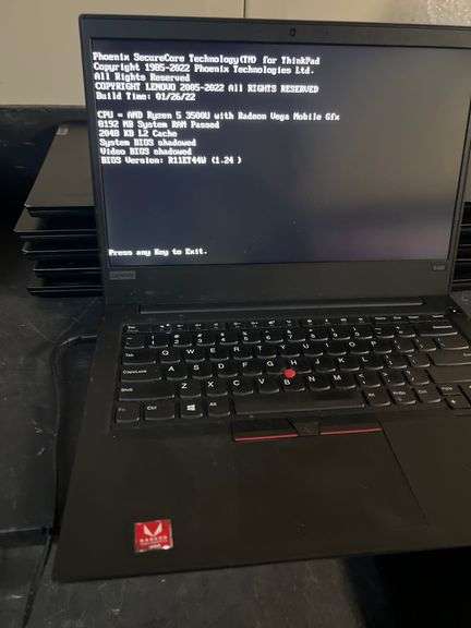 LENOVO THINKPAD E495 LAPTOP WITH AMD RADEON VEGA GRAPHICS, NO MEMORY