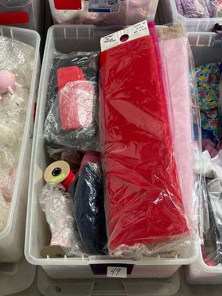 MESH FABRIC ROLLS IN VIBRANT COLORS 54"X40yds AND OTHER VARIOUS CRAFTING SUPPLIES