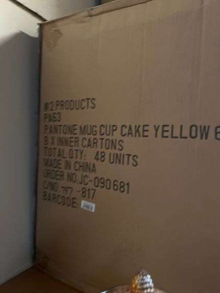 PANTONE CERAMIC MUG IN CUPCAKE YELLOW 607C WITH 6 PER CASE