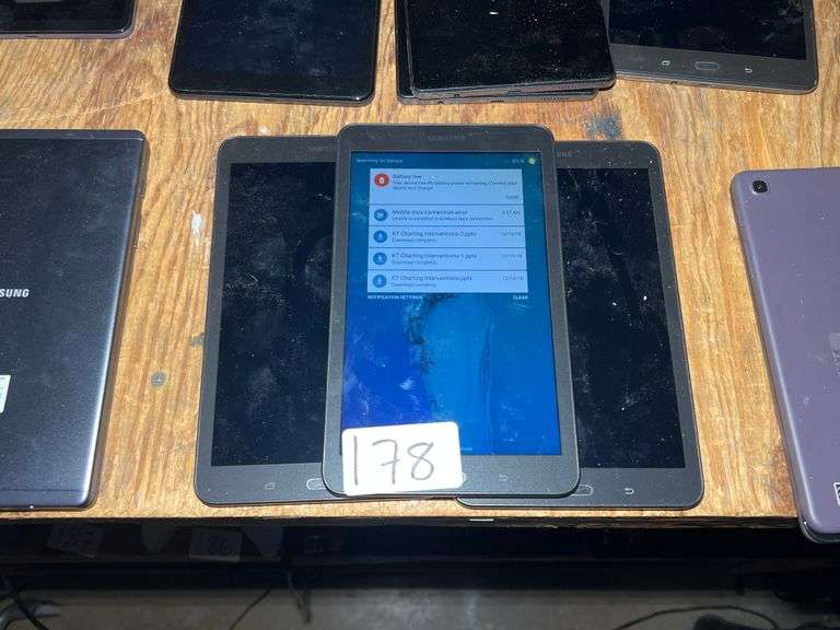 SAMSUNG GALAXY TAB A ANDROID TABLETS SM-T377P MOST TESTED AND POWER ON BUT SOME PASSWORD PROTECTED