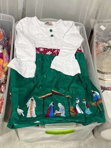 BRAND NEW CHRISTMAS NATIVITY SCENE DRESS US KIDS SIZE 6, EACH INDIVIDUALLY WRAPPED
