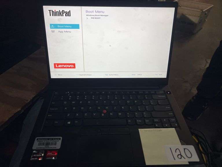 LENOVO THINKPAD E14 LAPTOP WITH AMD RYZEN 4000 SERIES 3 AND RADEON GRAPHICS, MOST POWER ON NO MEMORY