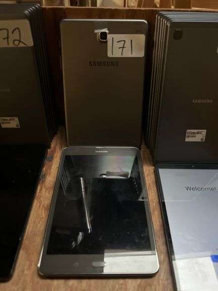 SAMSUNG GALAXY TAB A ANDROID TABLETS SM-T350 MOST TESTED AND POWER ON BUT SOME PASSWORD PROTECTED