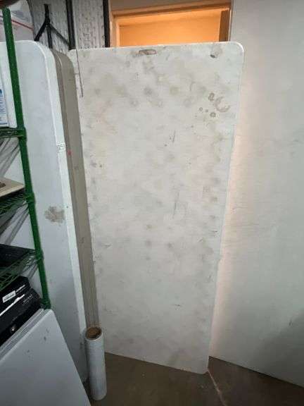 LIFETIME AND SAMSONITE 6' PLASTIC TABLES WITH METAL FOLDING LEGS