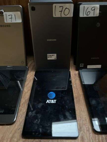 SAMSUNG GALAXY TAB A ANDROID TABLETS SM-T227U MOST TESTED AND POWER ON BUT SOME PASSWORD PROTECTED