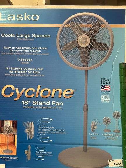 LASKO CYCLONE 18" STANDING FAN MODEL S18900