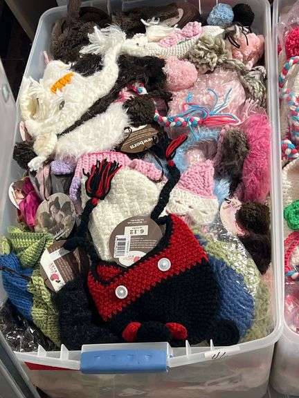 BRAND NEW HANDCRAFTED CROCHET & KNIT WINTER HATS FEATURING CHARMING DESIGNS. INFANT & CHILD SIZES INCLUDED. $28–$40 RETAIL VALUE EACH.